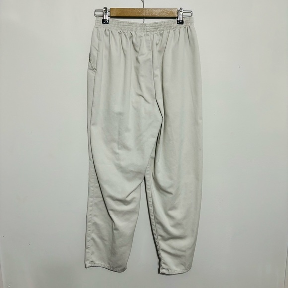 VF Jeanswear Vintage White Pull-On Elastic Waist Straight Wide Leg Pants 12P - Picture 2 of 6